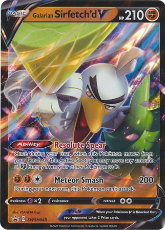 Galarian Sirfetch'd V (SWSH043) (Jumbo Card) [Sword & Shield: Black Star Promos] | Exor Games Dartmouth