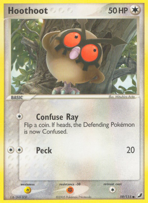 Hoothoot (59/115) [EX: Unseen Forces] | Exor Games Dartmouth