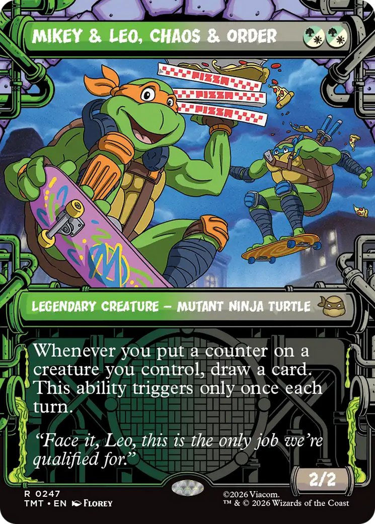 Mikey & Leo, Chaos & Order (Showcase) [Teenage Mutant Ninja Turtles] | Exor Games Dartmouth