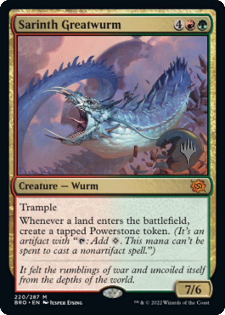 Sarinth Greatwurm (Promo Pack) [The Brothers' War Promos] | Exor Games Dartmouth