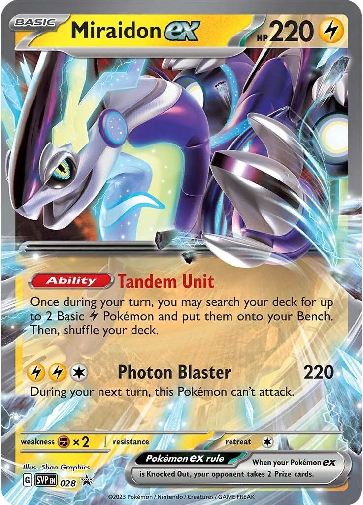 Miraidon ex (028) [Scarlet & Violet: Black Star Promos] | Exor Games Dartmouth