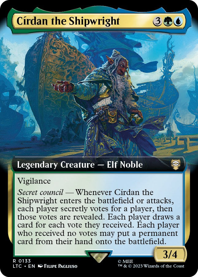 Cirdan the Shipwright (Extended Art) [The Lord of the Rings: Tales of Middle-Earth Commander] | Exor Games Dartmouth