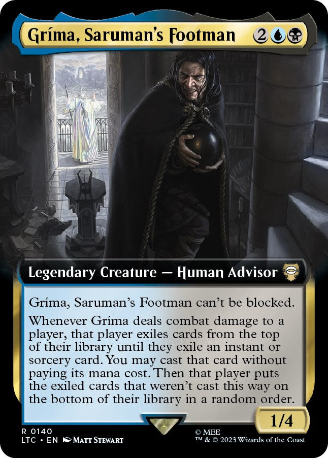 Grima, Saruman's Footman (Extended Art) [The Lord of the Rings: Tales of Middle-Earth Commander] | Exor Games Dartmouth