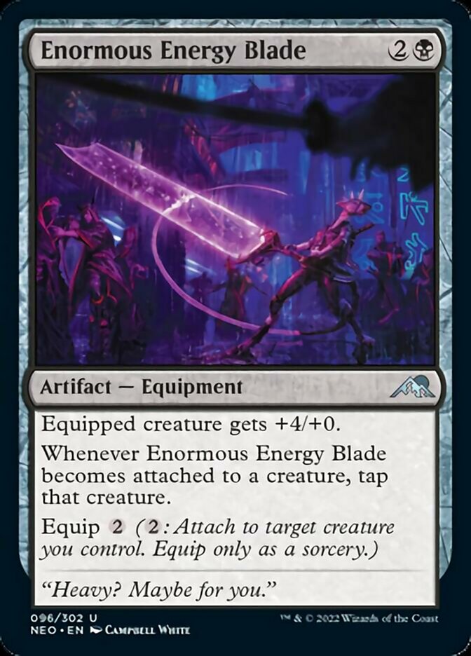 Enormous Energy Blade [Kamigawa: Neon Dynasty] | Exor Games Dartmouth