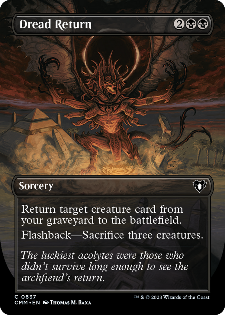 Dread Return (Borderless Alternate Art) [Commander Masters] | Exor Games Dartmouth