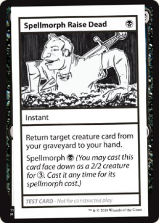 Spellmorph Raise Dead (2021 Edition) [Mystery Booster Playtest Cards] | Exor Games Dartmouth