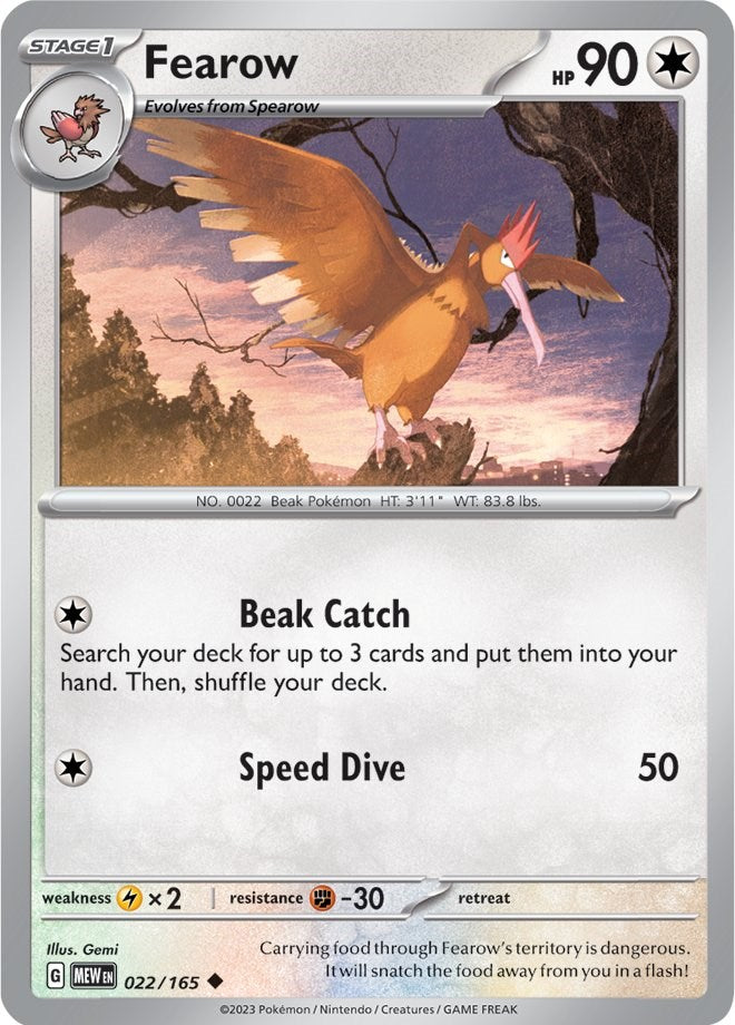 Fearow (022/165) [Scarlet & Violet: 151] | Exor Games Dartmouth