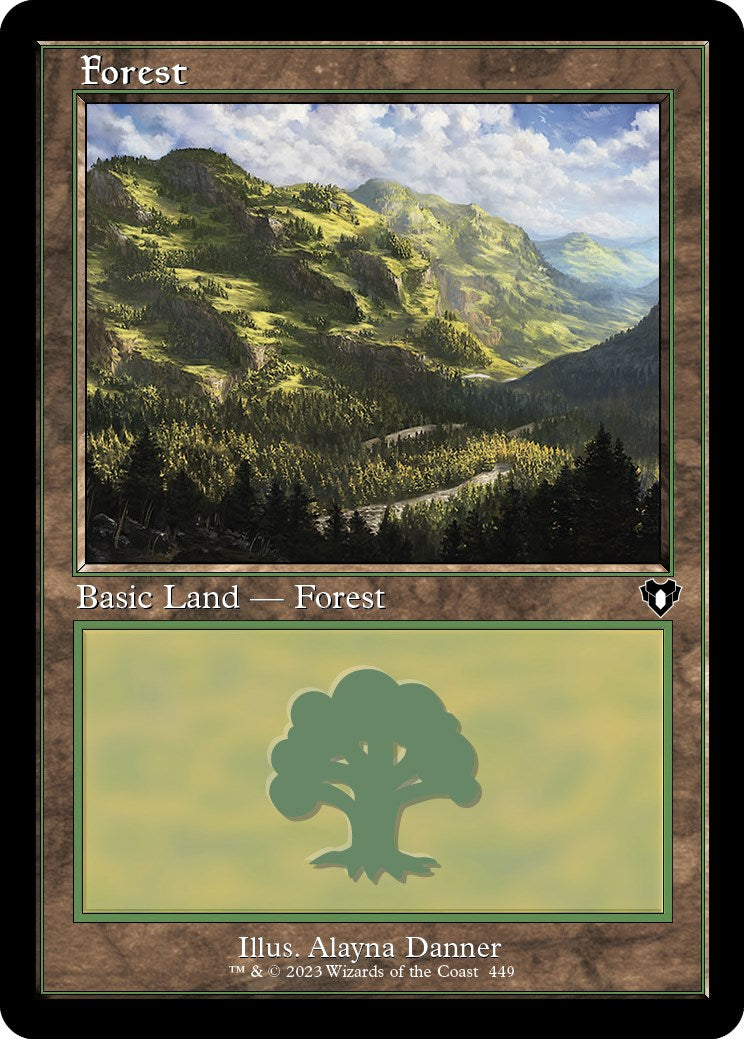 Forest (449) (Retro) [Commander Masters] | Exor Games Dartmouth