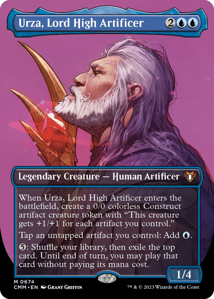 Urza, Lord High Artificer (Borderless Profile) [Commander Masters] | Exor Games Dartmouth