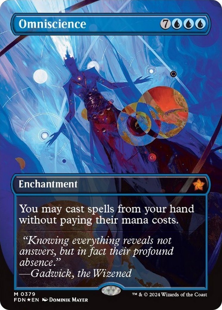 Omniscience (Borderless Mana Foil) [Foundations] | Exor Games Dartmouth