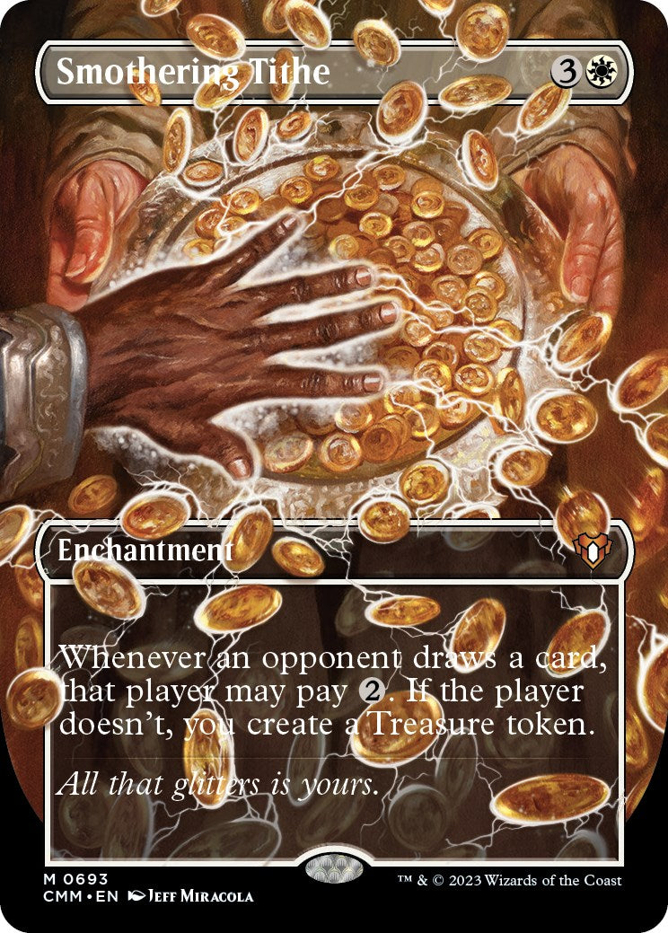 Smothering Tithe (Borderless Alternate Art) [Commander Masters] | Exor Games Dartmouth