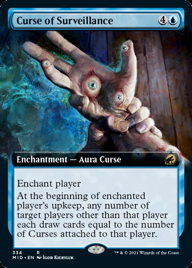 Curse of Surveillance (Extended Art) [Innistrad: Midnight Hunt] | Exor Games Dartmouth