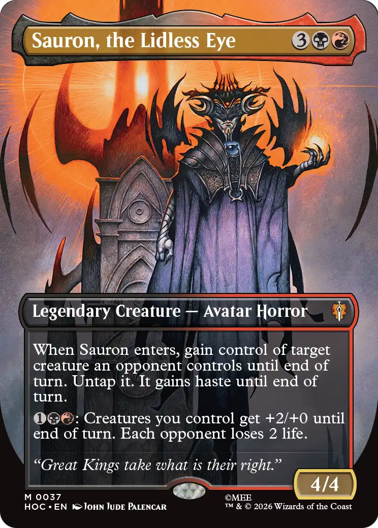 Sauron, the Lidless Eye (Borderless) [The Hobbit: Eternal-Legal] | Exor Games Dartmouth