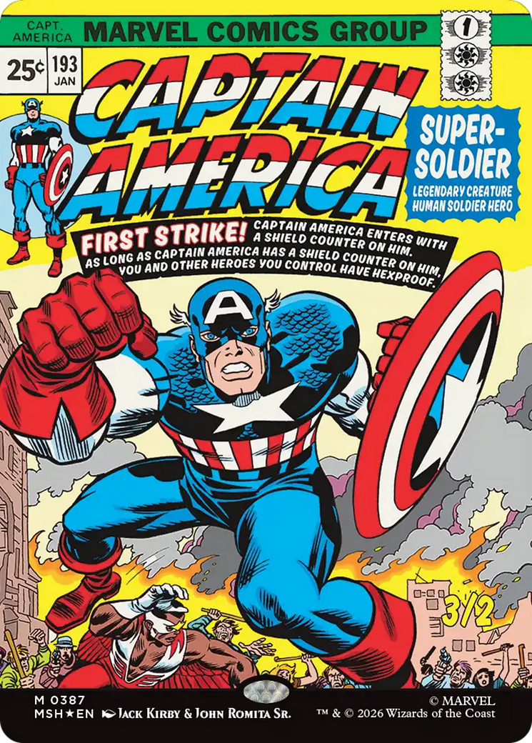 Captain America, Super-Soldier (Borderless) [Marvel Super Heroes] | Exor Games Dartmouth