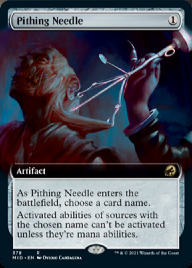 Pithing Needle (Extended Art) [Innistrad: Midnight Hunt] | Exor Games Dartmouth