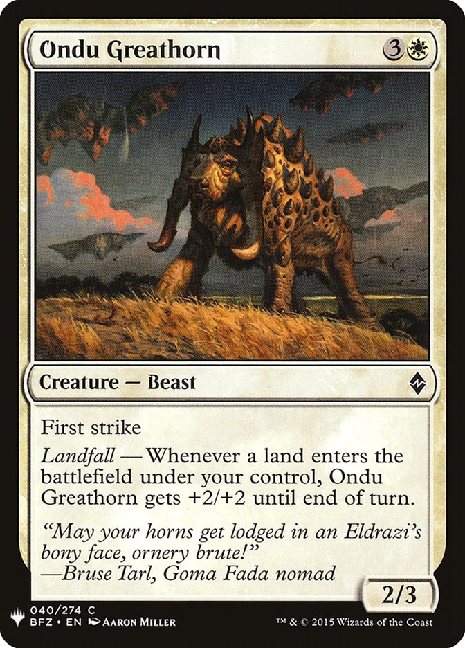 Ondu Greathorn [Mystery Booster] | Exor Games Dartmouth