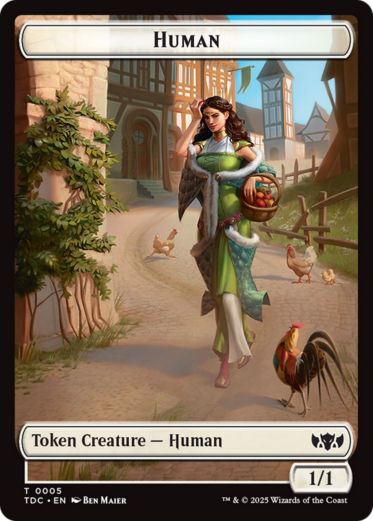 Human // Rat Double-Sided Token [Tarkir: Dragonstorm Commander Tokens] | Exor Games Dartmouth