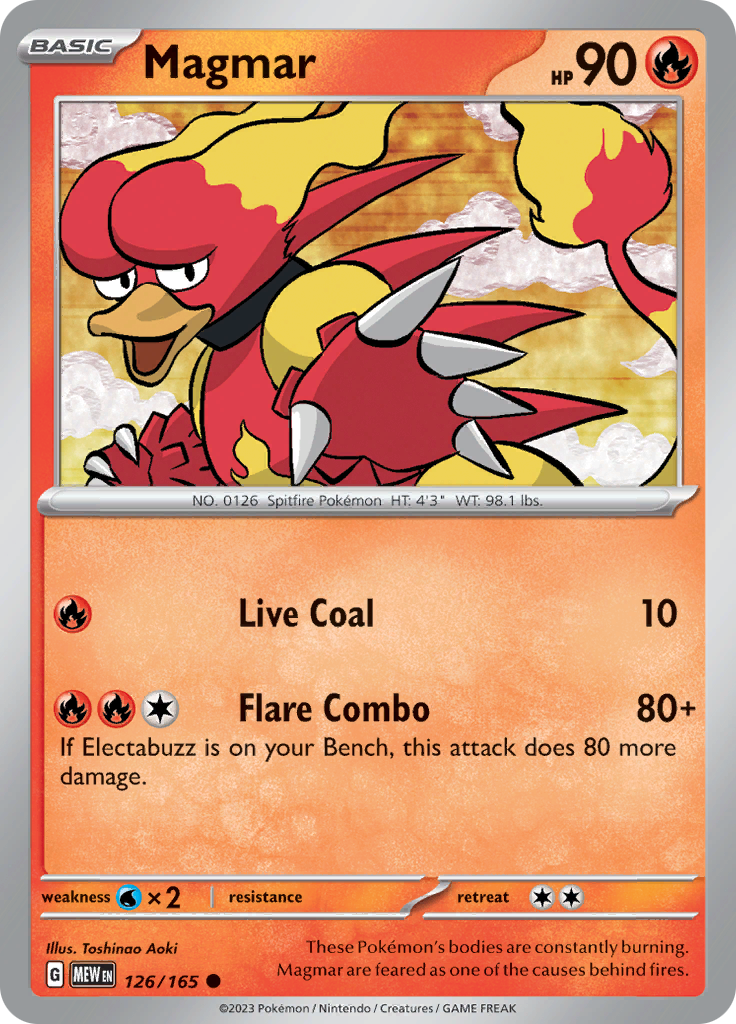 Magmar (126/165) [Scarlet & Violet: 151] | Exor Games Dartmouth