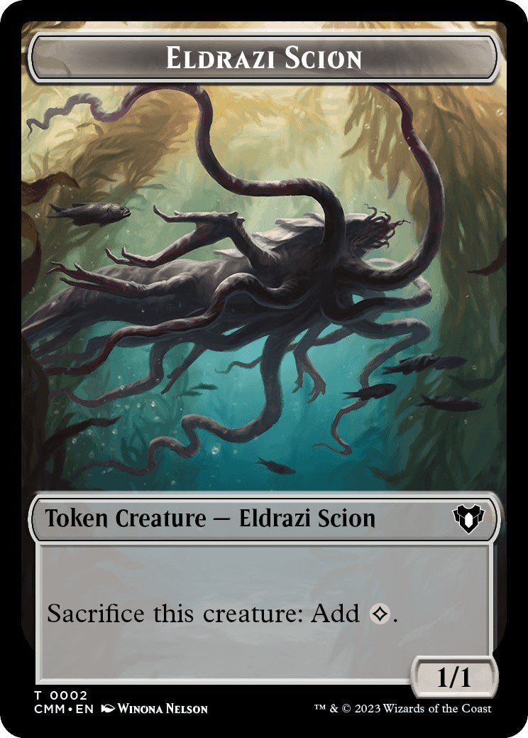 Eldrazi Scion // Phyrexian Beast Double-Sided Token [Commander Masters Tokens] | Exor Games Dartmouth