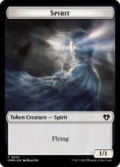 Spirit (0010) // Drake Double-Sided Token [Commander Masters Tokens] | Exor Games Dartmouth