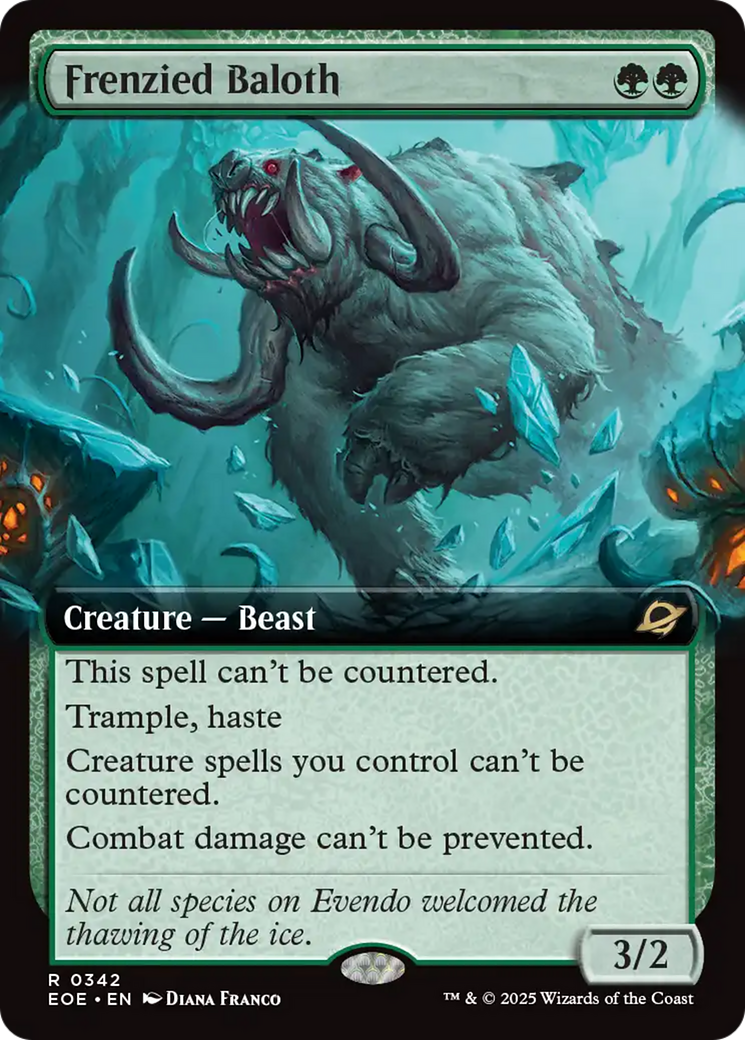 Frenzied Baloth (Extended Art) [Edge of Eternities] | Exor Games Dartmouth
