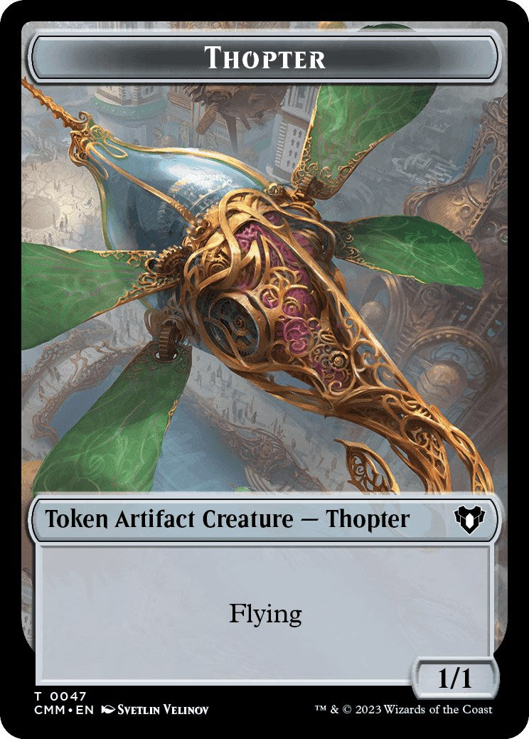 Thopter // Bird Illusion Double-Sided Token [Commander Masters Tokens] | Exor Games Dartmouth