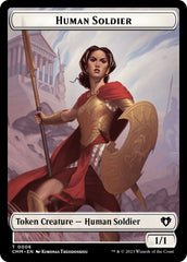 Human Soldier // Dragon (0021) Double-Sided Token [Commander Masters Tokens] | Exor Games Dartmouth