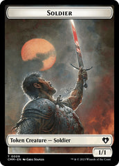 Soldier // Dragon (0020) Double-Sided Token [Commander Masters Tokens] | Exor Games Dartmouth