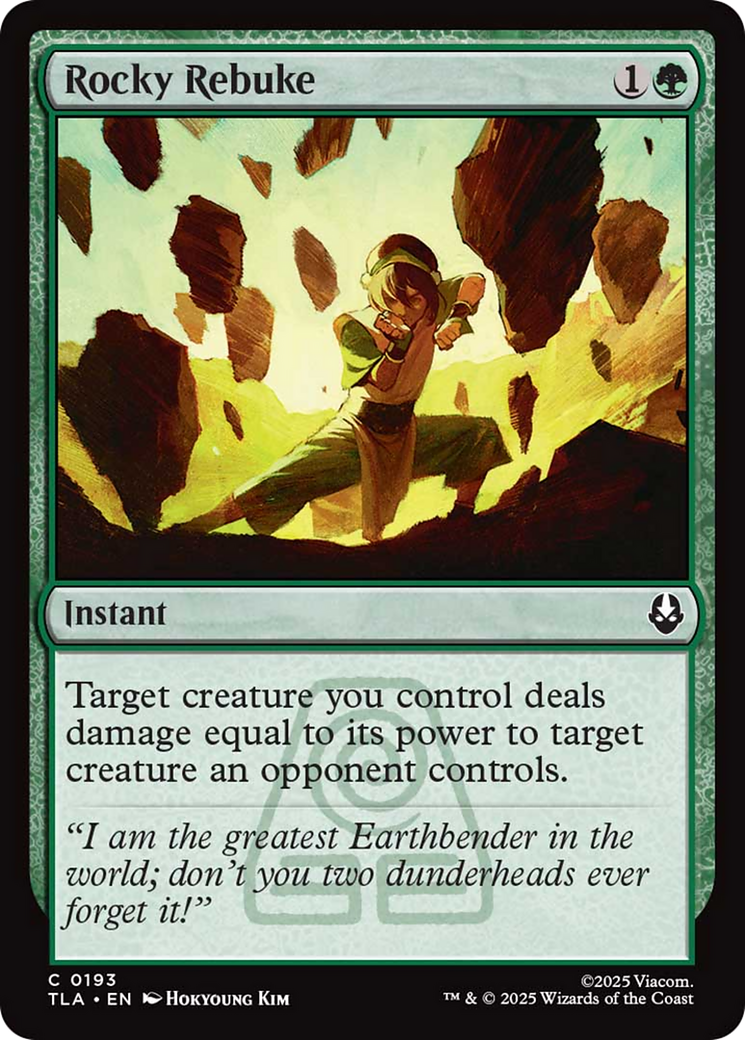 Rocky Rebuke [Avatar: The Last Airbender] | Exor Games Dartmouth