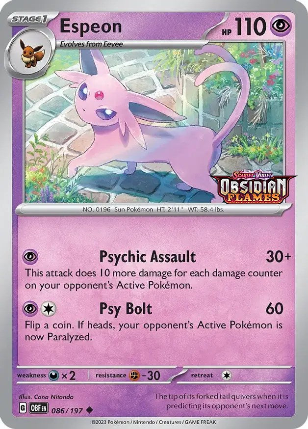 Espeon (086/197) (Best Buy Exclusive) [Scarlet & Violet: Black Star Promos] | Exor Games Dartmouth