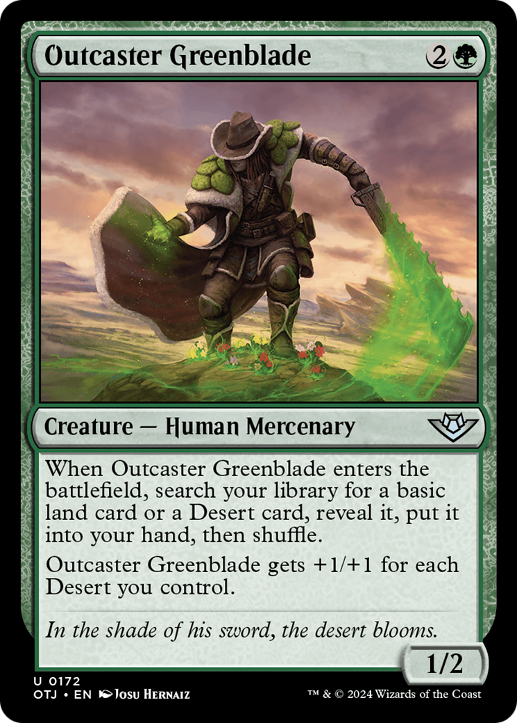 Outcaster Greenblade [Outlaws of Thunder Junction] | Exor Games Dartmouth
