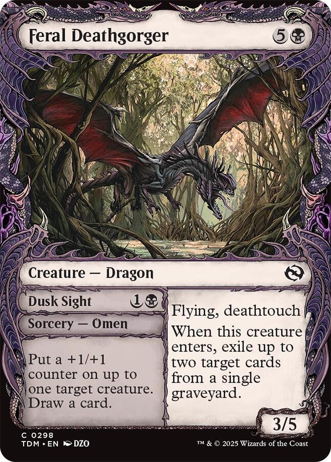 Feral Deathgorger (Showcase) [Tarkir: Dragonstorm] | Exor Games Dartmouth