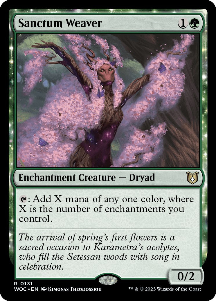 Sanctum Weaver [Wilds of Eldraine Commander] | Exor Games Dartmouth