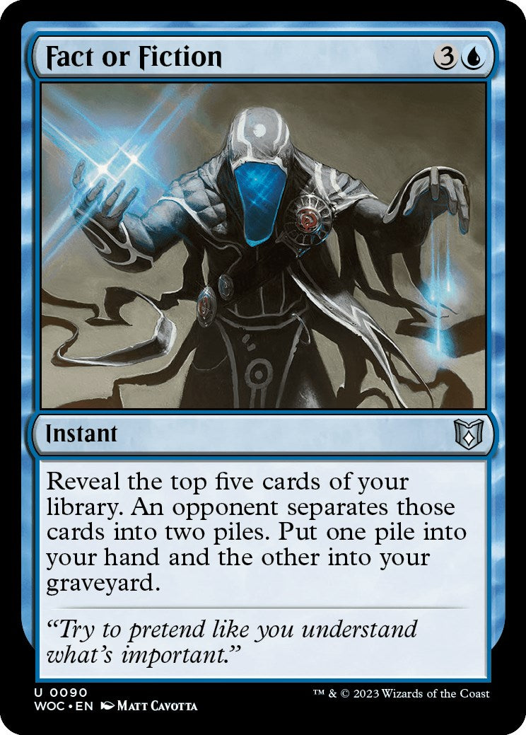Fact or Fiction [Wilds of Eldraine Commander] | Exor Games Dartmouth