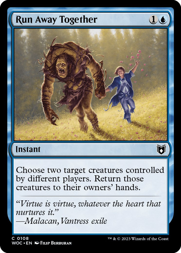Run Away Together [Wilds of Eldraine Commander] | Exor Games Dartmouth