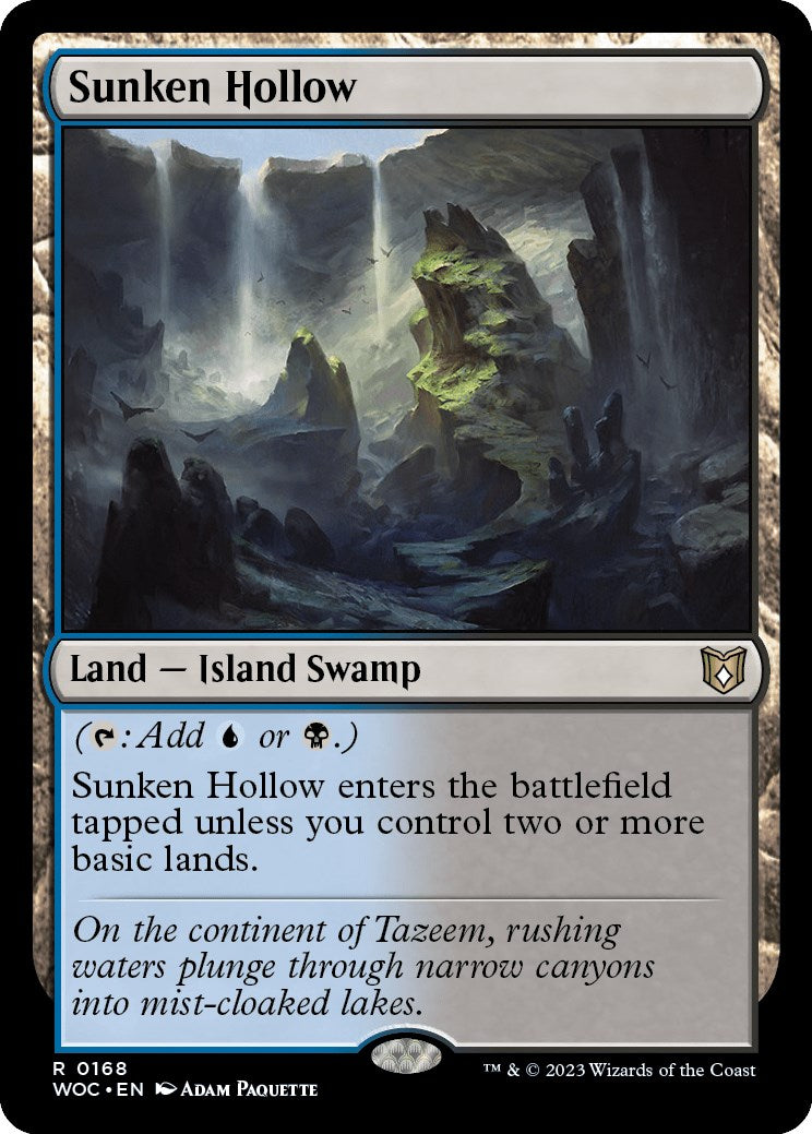 Sunken Hollow [Wilds of Eldraine Commander] | Exor Games Dartmouth