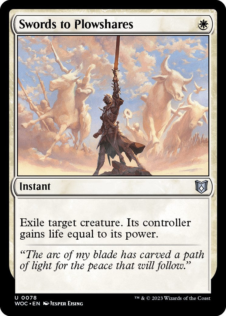 Swords to Plowshares [Wilds of Eldraine Commander] | Exor Games Dartmouth