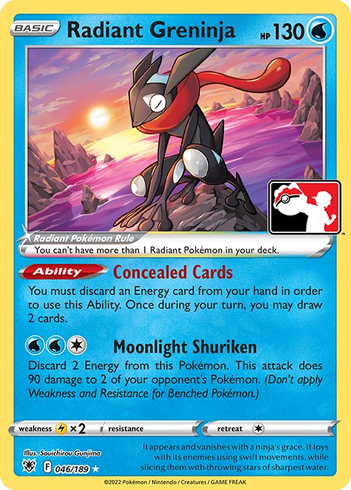 Radiant Greninja (046/189) [Prize Pack Series Three] | Exor Games Dartmouth