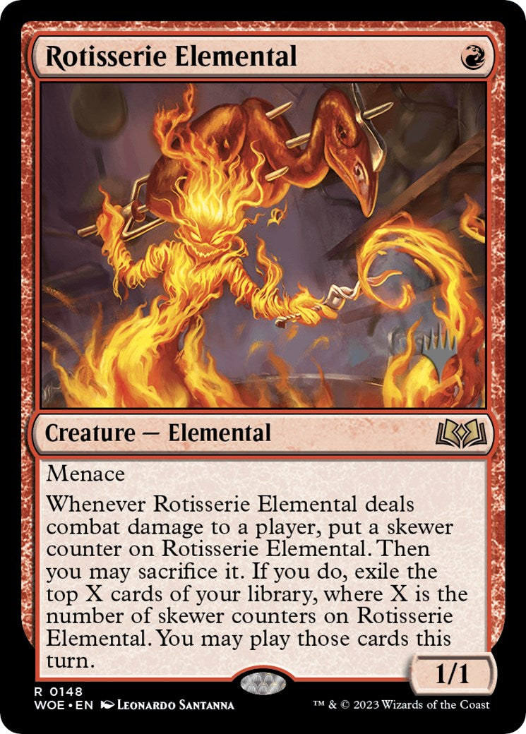 Rotisserie Elemental (Promo Pack) [Wilds of Eldraine Promos] | Exor Games Dartmouth