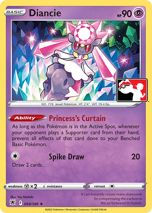 Diancie (068/189) [Prize Pack Series Three] | Exor Games Dartmouth