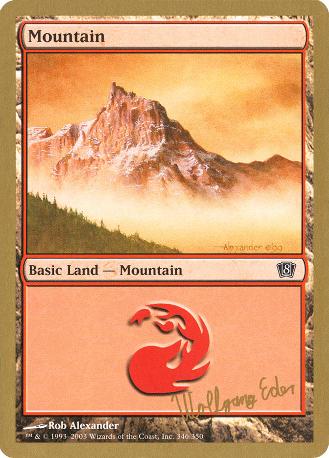 Mountain (we346) (Wolfgang Eder) [World Championship Decks 2003] | Exor Games Dartmouth