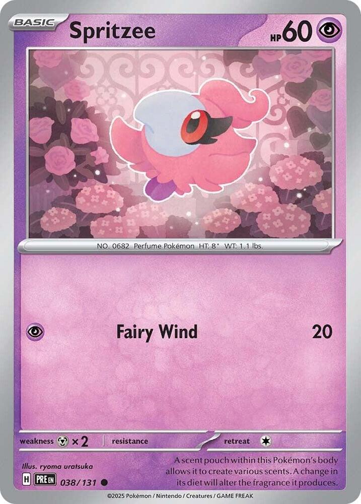 Spritzee (038/131) [Scarlet & Violet: Prismatic Evolutions] | Exor Games Dartmouth