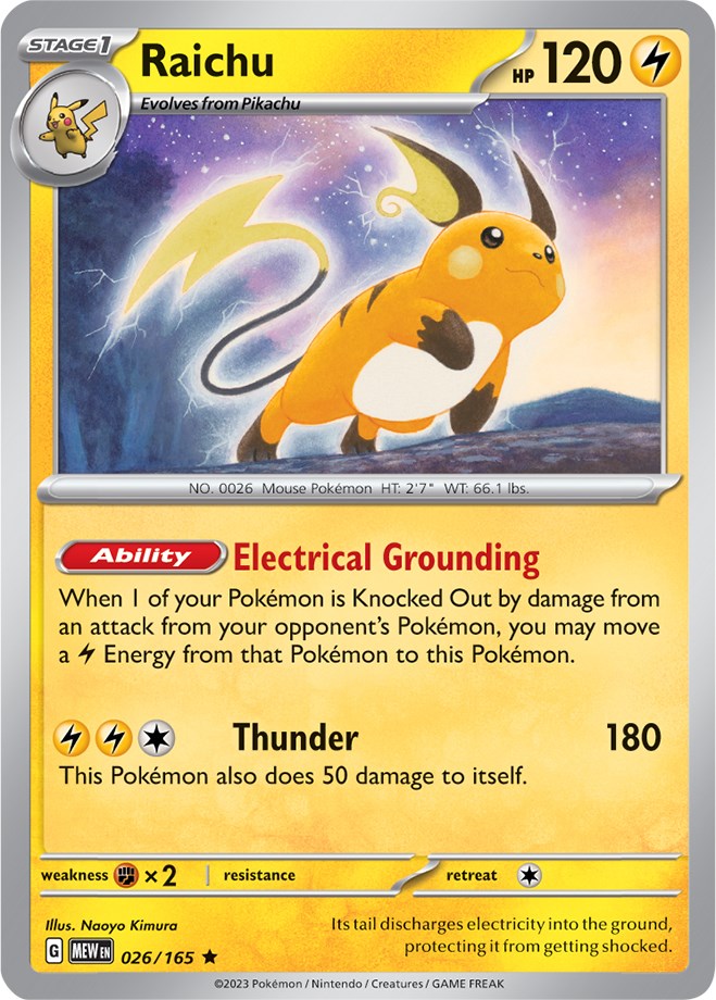 Raichu (026/165) [Scarlet & Violet: 151] | Exor Games Dartmouth