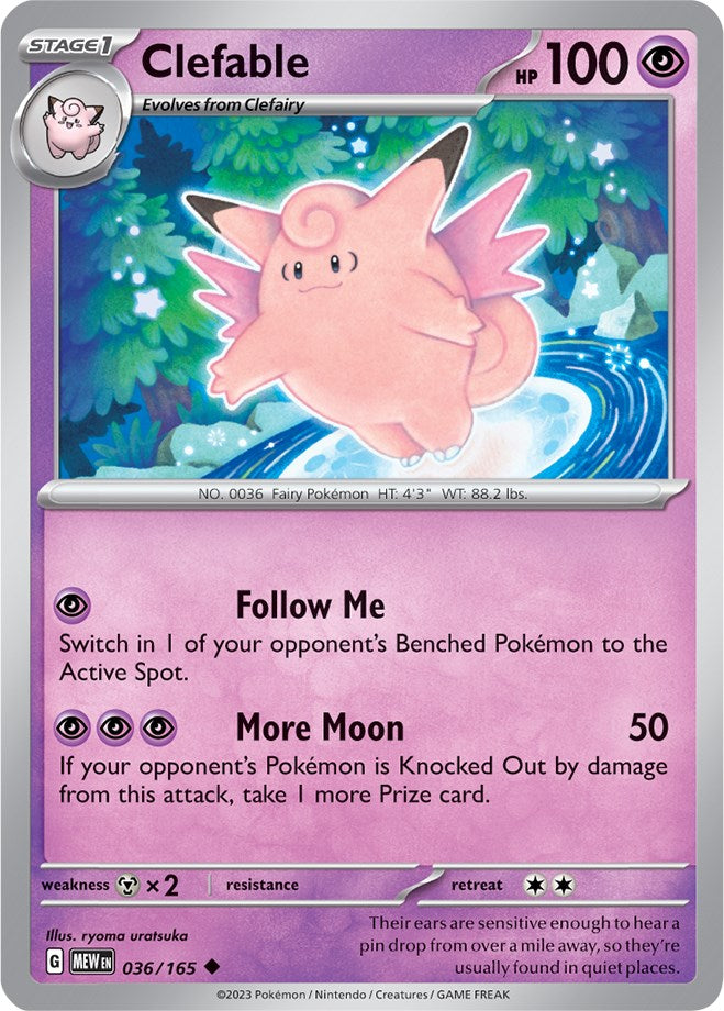 Clefable (036/165) [Scarlet & Violet: 151] | Exor Games Dartmouth