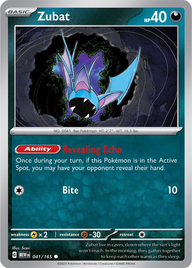 Zubat (041/165) [Scarlet & Violet: 151] | Exor Games Dartmouth