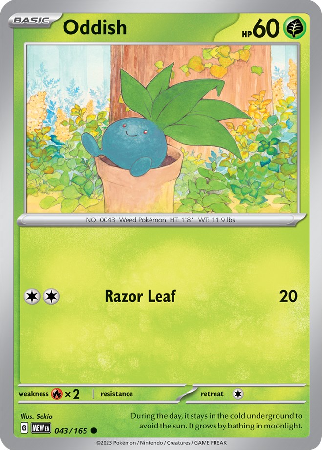 Oddish (043/165) [Scarlet & Violet: 151] | Exor Games Dartmouth