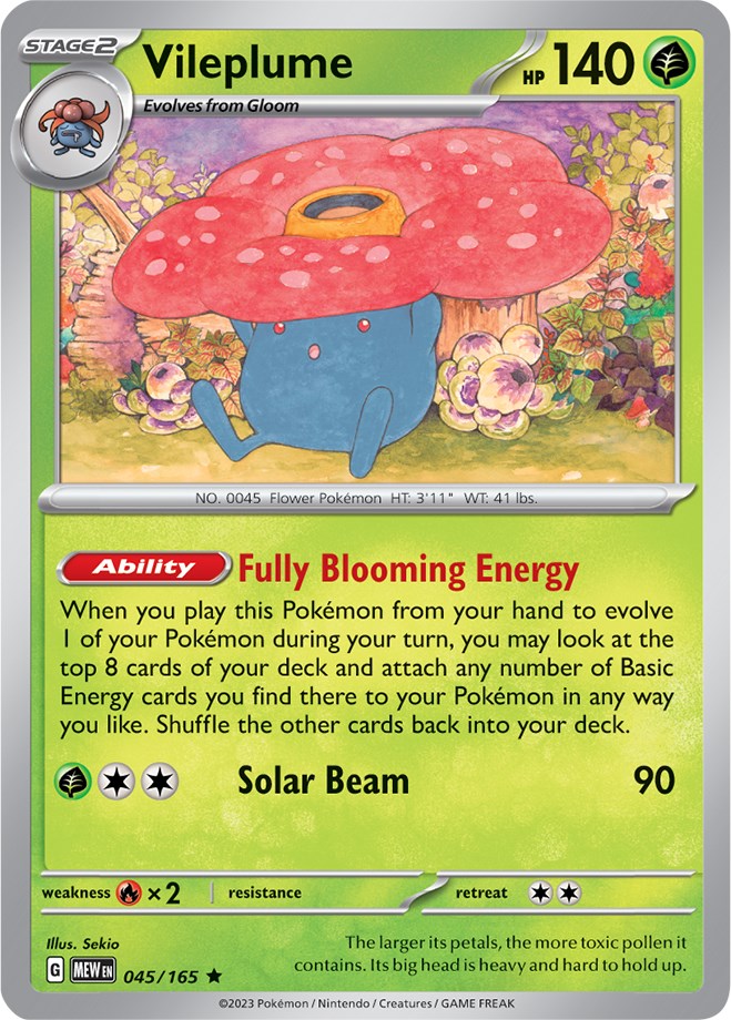 Vileplume (045/165) [Scarlet & Violet: 151] | Exor Games Dartmouth