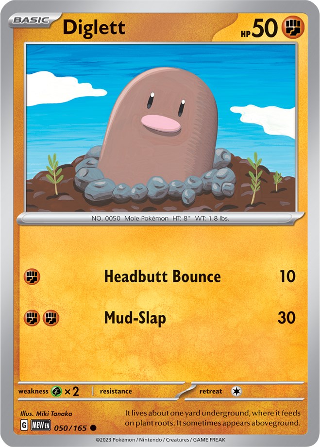 Diglett (050/165) [Scarlet & Violet: 151] | Exor Games Dartmouth