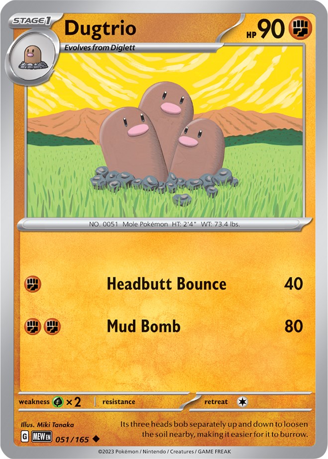 Dugtrio (051/165) [Scarlet & Violet 151] | Exor Games Dartmouth