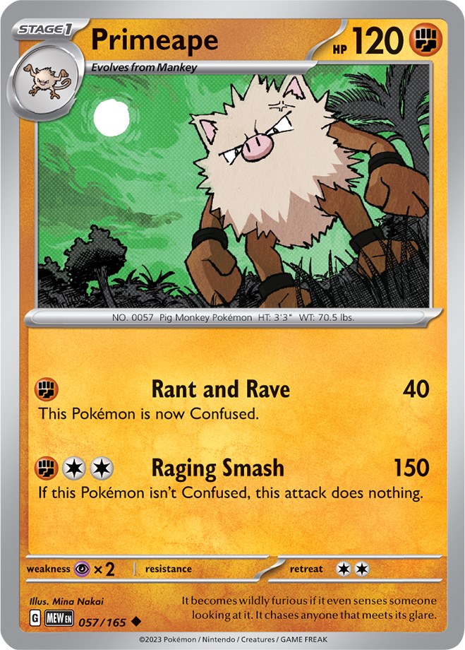 Primeape (057/165) [Scarlet & Violet: 151] | Exor Games Dartmouth